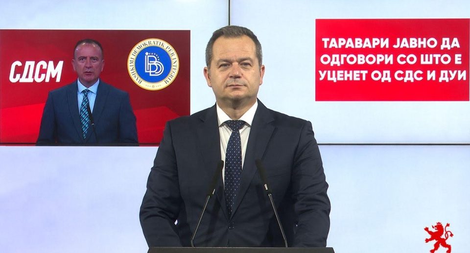 Ковачки: Таравари јавно да одговори со што е уценет од СДС и ДУИ
